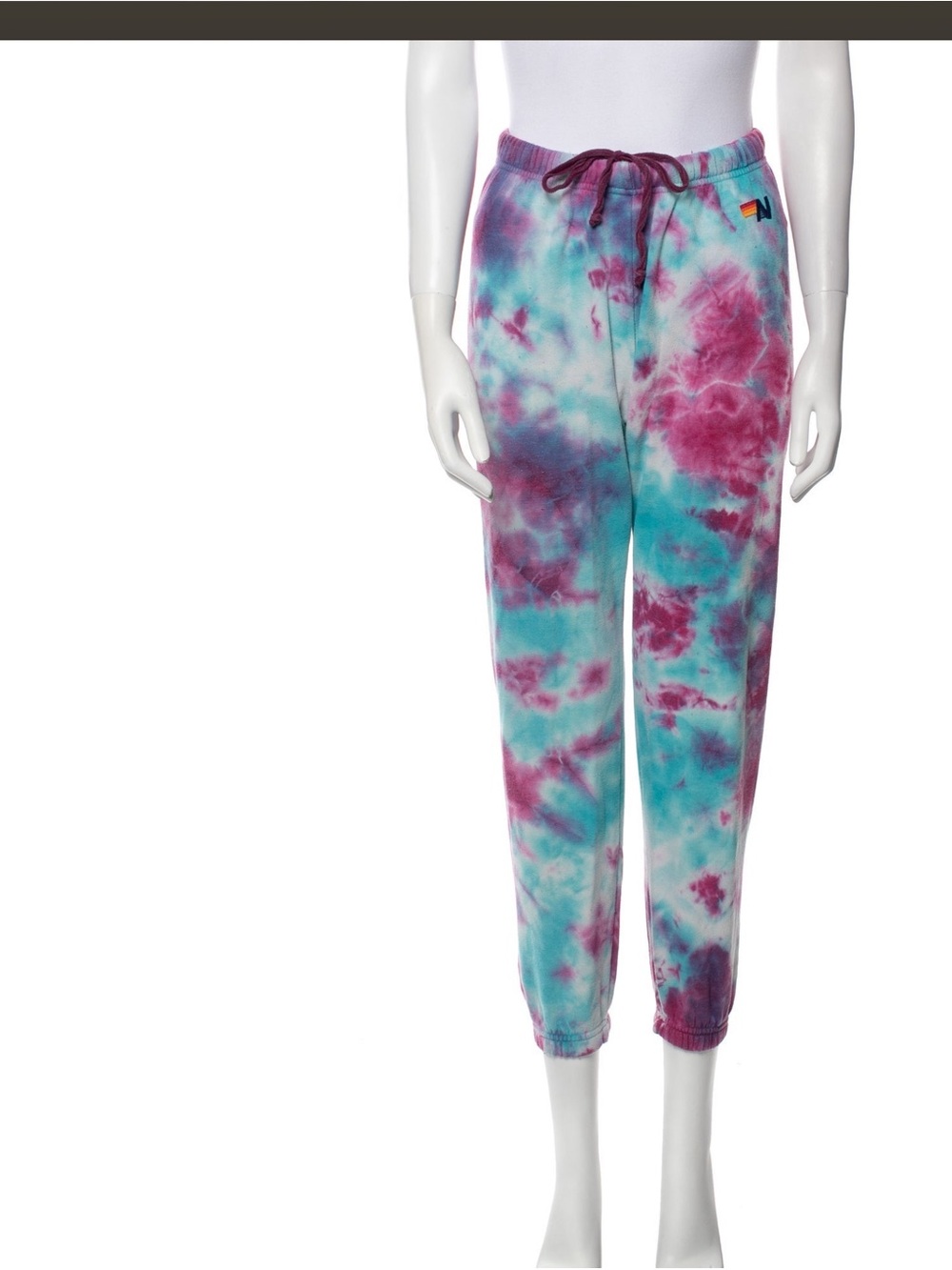 Aviator Nation Blue Tie-Dye Sweatpants size small